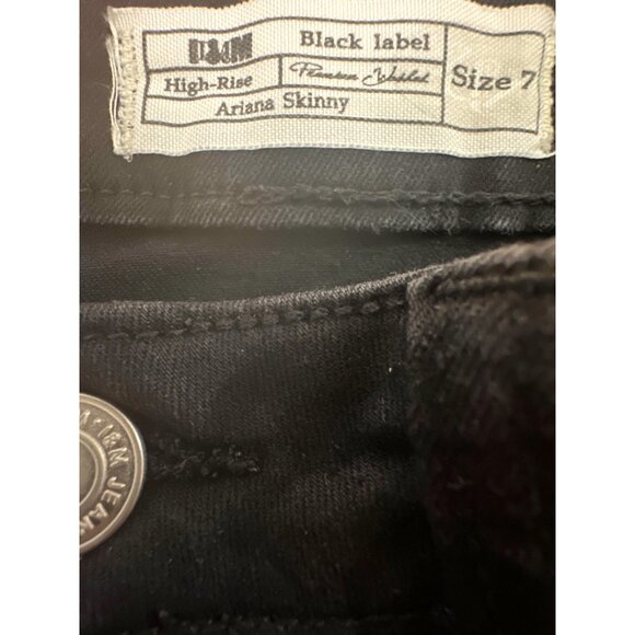 CCC I&M Premium Denim Black Label High Rise Ariana Skinny Jeans Size 7 Back Zipp - Picture 3 of 8